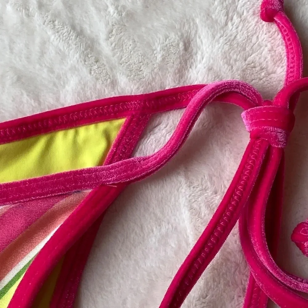 NEW! Frankie’s Bikini’s rainbow swirl hazel bikini bottom 19375